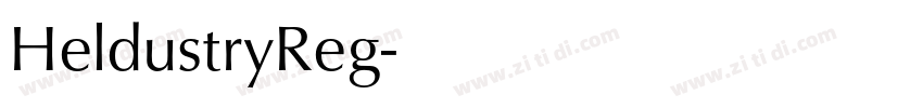 HeldustryReg字体转换