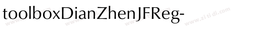 toolboxDianZhenJFReg字体转换
