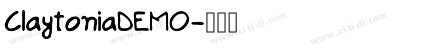ClaytoniaDEMO字体转换