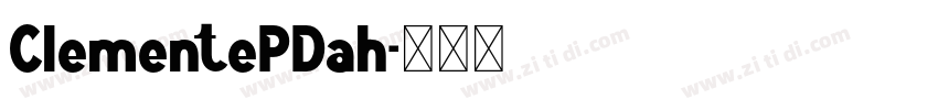 ClementePDah字体转换