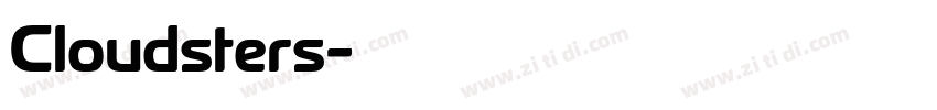 Cloudsters字体转换