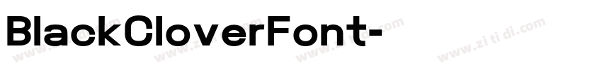 BlackCloverFont字体转换