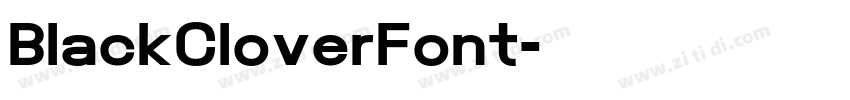 BlackCloverFont字体转换