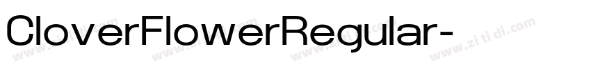 CloverFlowerRegular字体转换