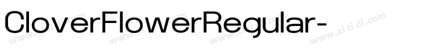 CloverFlowerRegular字体转换