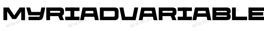 MyriadVariableCoRoma字体转换