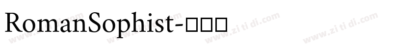 RomanSophist字体转换