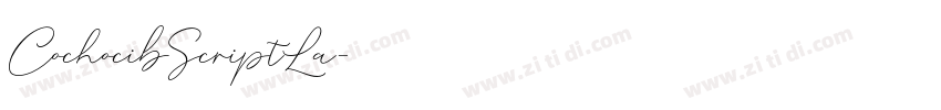 CochocibScriptLa字体转换