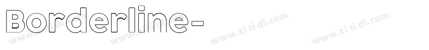 Borderline字体转换