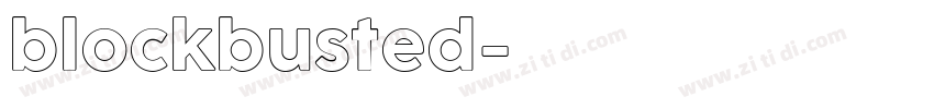 blockbusted字体转换