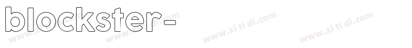 blockster字体转换