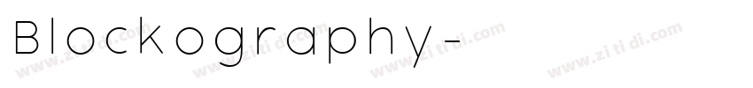 Blockography字体转换
