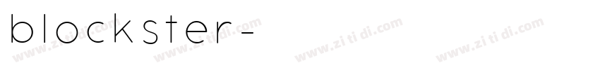 blockster字体转换