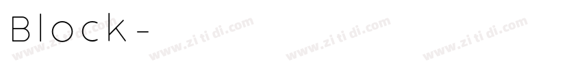 Block字体转换