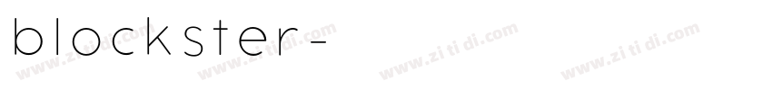 blockster字体转换