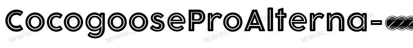 CocogooseProAlterna字体转换 CocogooseProAlterna字体转换