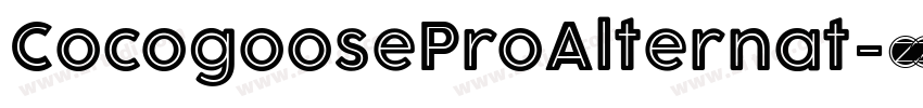CocogooseProAlternat字体转换 CocogooseProAlternat字体转换
