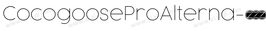 CocogooseProAlterna字体转换 CocogooseProAlterna字体转换