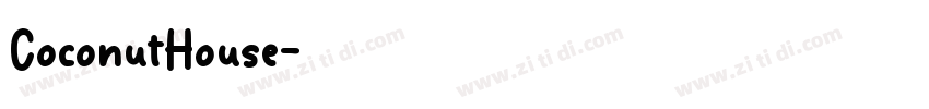 CoconutHouse字体转换