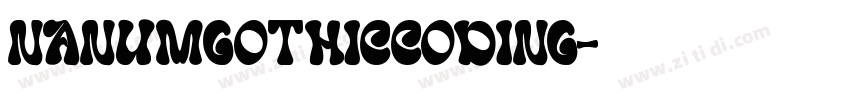 NanumGothicCoding字体转换