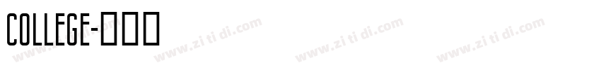 COLLEGE字体转换