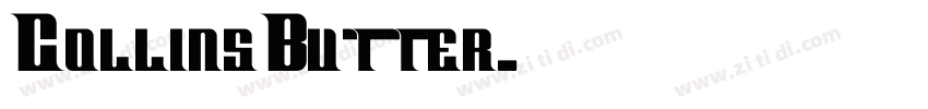 CollinsButter字体转换