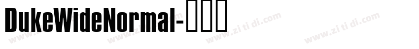 DukeWideNormal字体转换