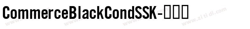 CommerceBlackCondSSK字体转换
