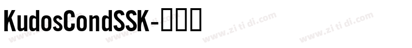 KudosCondSSK字体转换 KudosCondSSK字体转换
