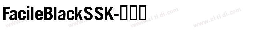 FacileBlackSSK字体转换