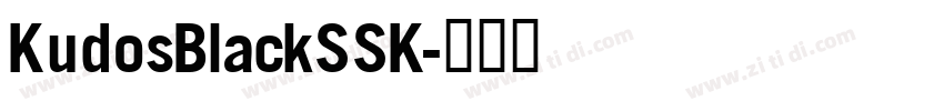 KudosBlackSSK字体转换