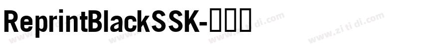 ReprintBlackSSK字体转换
