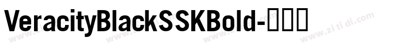 VeracityBlackSSKBold字体转换