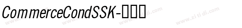 CommerceCondSSK字体转换