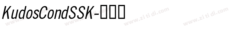 KudosCondSSK字体转换 KudosCondSSK字体转换