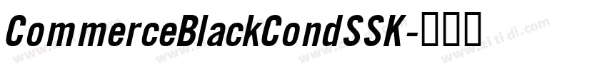 CommerceBlackCondSSK字体转换