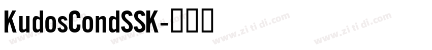 KudosCondSSK字体转换 KudosCondSSK字体转换