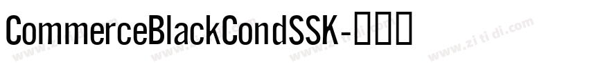 CommerceBlackCondSSK字体转换