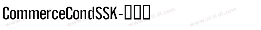 CommerceCondSSK字体转换