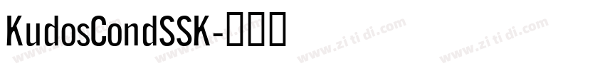 KudosCondSSK字体转换 KudosCondSSK字体转换