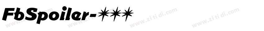 FbSpoiler字体转换
