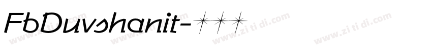 FbDuvshanit字体转换