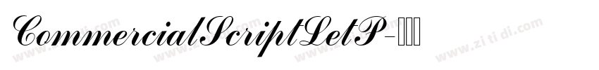 CommercialScriptLetP字体转换