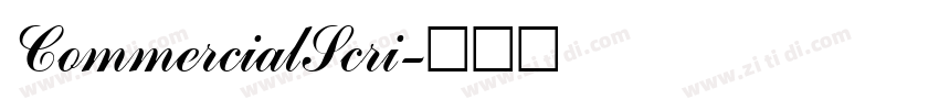 CommercialScri字体转换