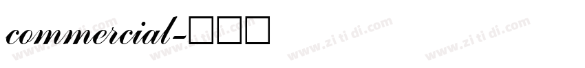 commercial字体转换