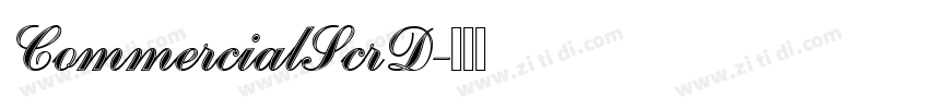 CommercialScrD字体转换