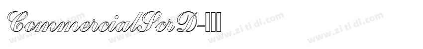 CommercialScrD字体转换