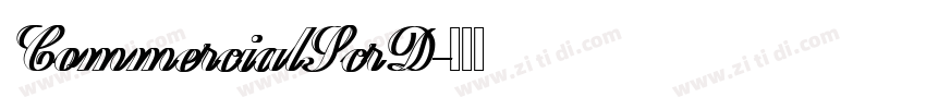 CommercialScrD字体转换