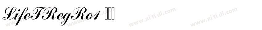 LifeTRegRo1字体转换