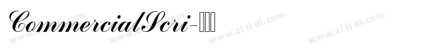 CommercialScri字体转换